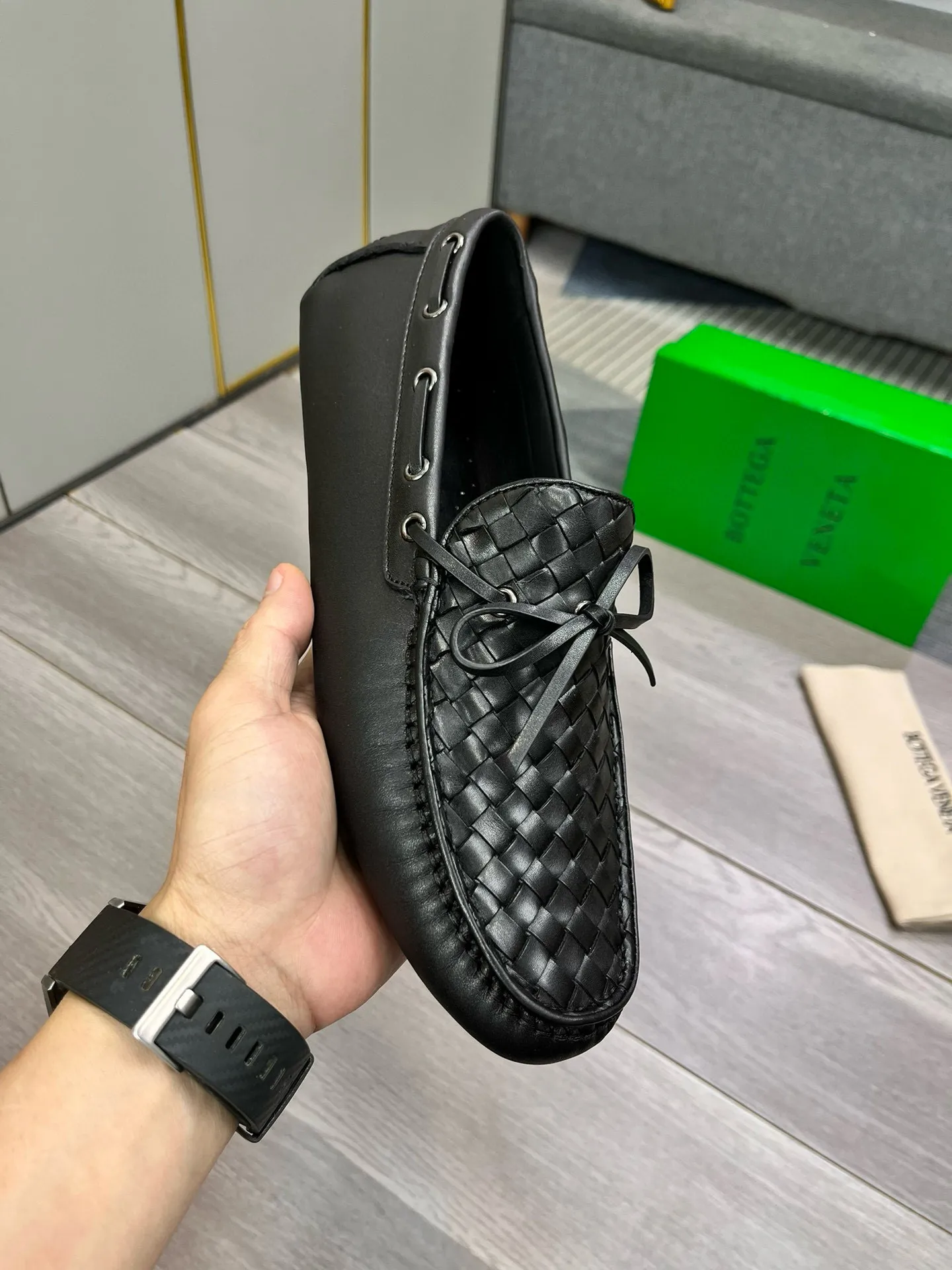 Factory price: 400💰BV new men's shoes original replica👉👉High-end men's casual beanie shoes/💞driving shoes! 🔊Upper imported cowhide woven, ☑️Sheepskin lining, one-step design, light and smart ☮☮Suitable for all kinds of travel, exclusive new style, real shot, size 38-44, (45 can be customized)